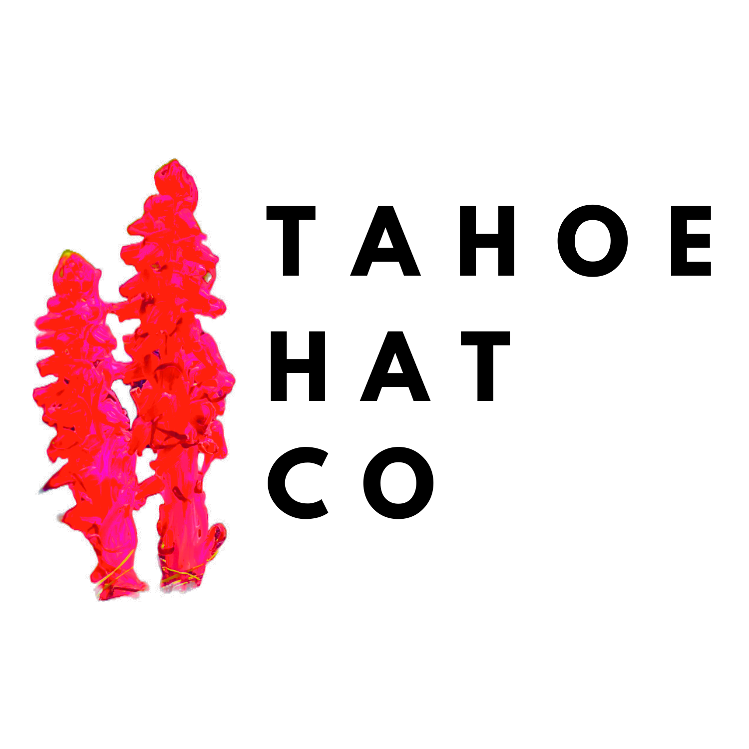 Snow plant artwork for Tahoe Hat Co