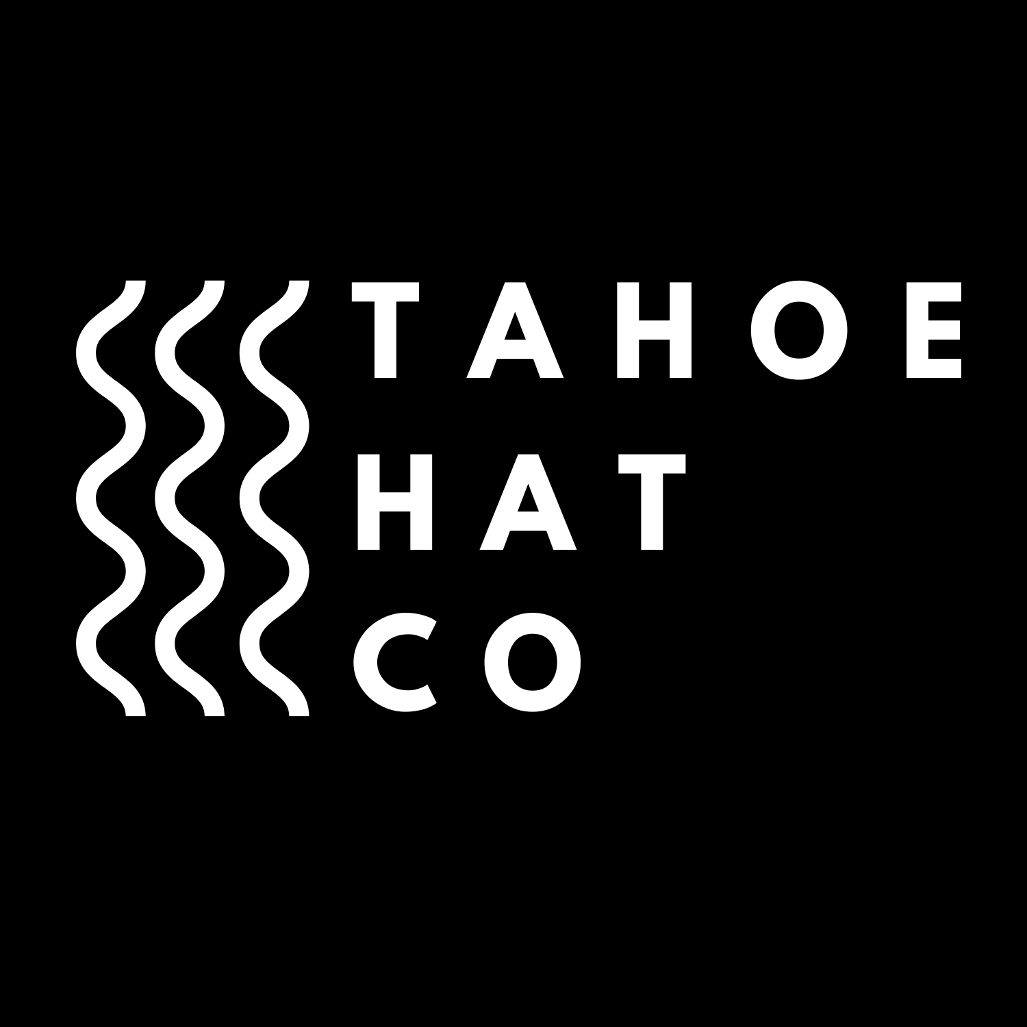 Lake lines artwork for Tahoe Hat Co